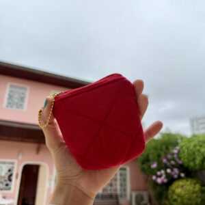 Porta-moedas vermelho