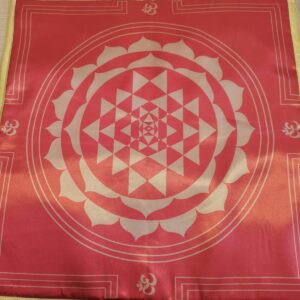 Tapete para meditação - vermelho estampado
